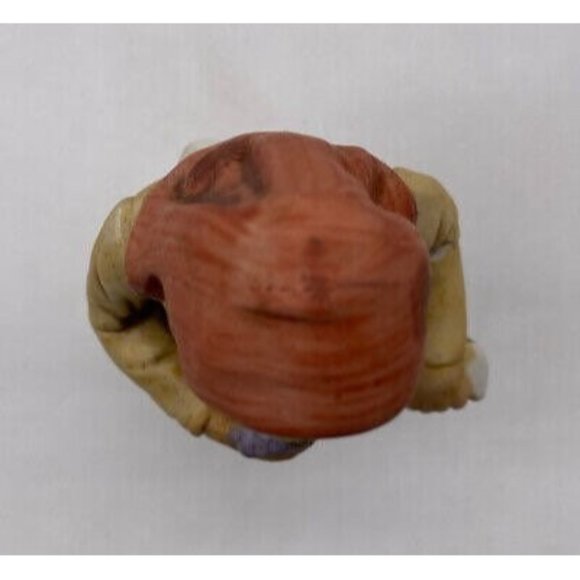 Rare Vintage Homco Old Lady Woman with Fruit Basket and Dog Figurine - Picture 5 of 7